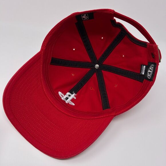 Houston Rockets Dad Hat Cap NBA Basketball OTS 6 Panel Strapback Red - Picture 4 of 9